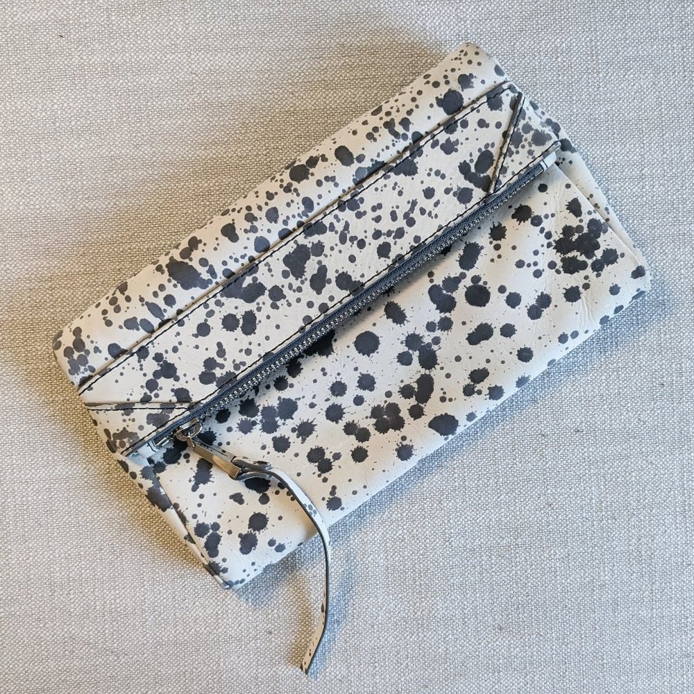 she + lo nubuck clutch